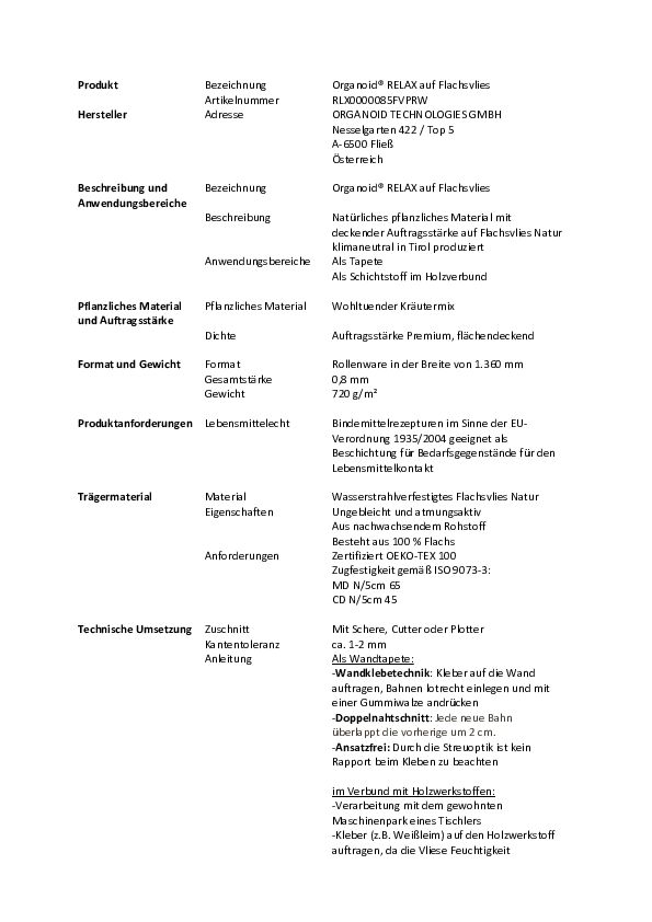 RLX0000085FVPRW_Organoid®-RELAX-auf-Flachsvlies_Ausschreibungstexte.pdf