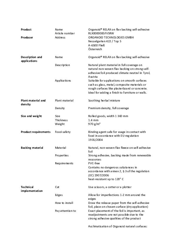 RLX0000085FVSRW_Organoid®-RELAX-on-flax-backing-self-adhesive_tender-specifications.pdf