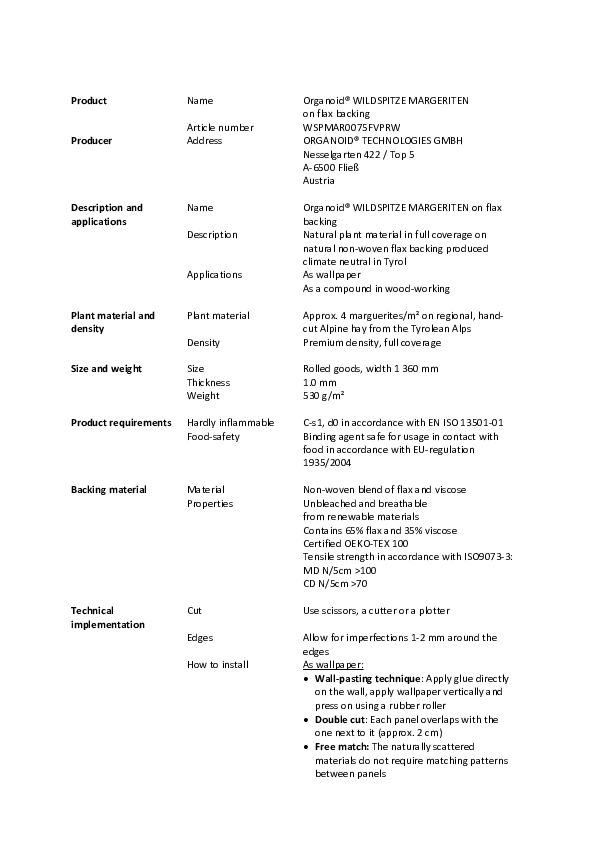 WSPMAR0075FVPRW_Organoid®-WILDSPITZE-MARGERITEN-on-flax-backing_tender-specifications-1.pdf