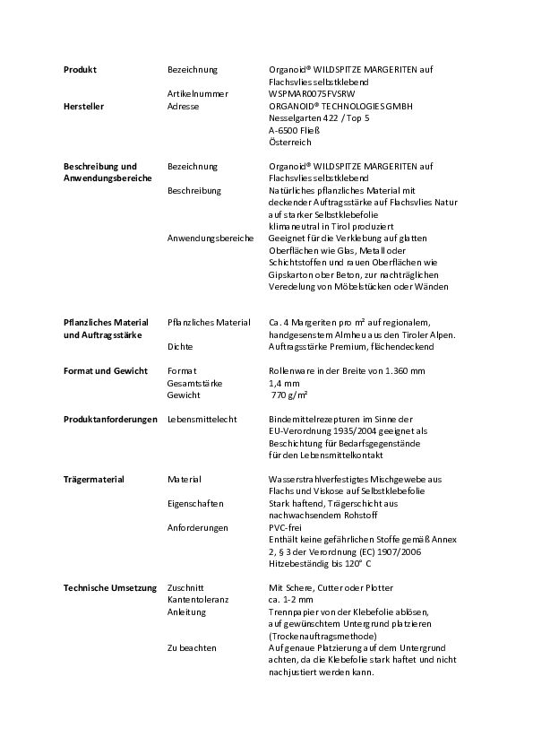 WSPMAR0075FVSRW_Organoid®-WILDSPITZE-MARGERITEN-auf-Flachsvlies-selbstklebend_Ausschreibungstexte-1.pdf