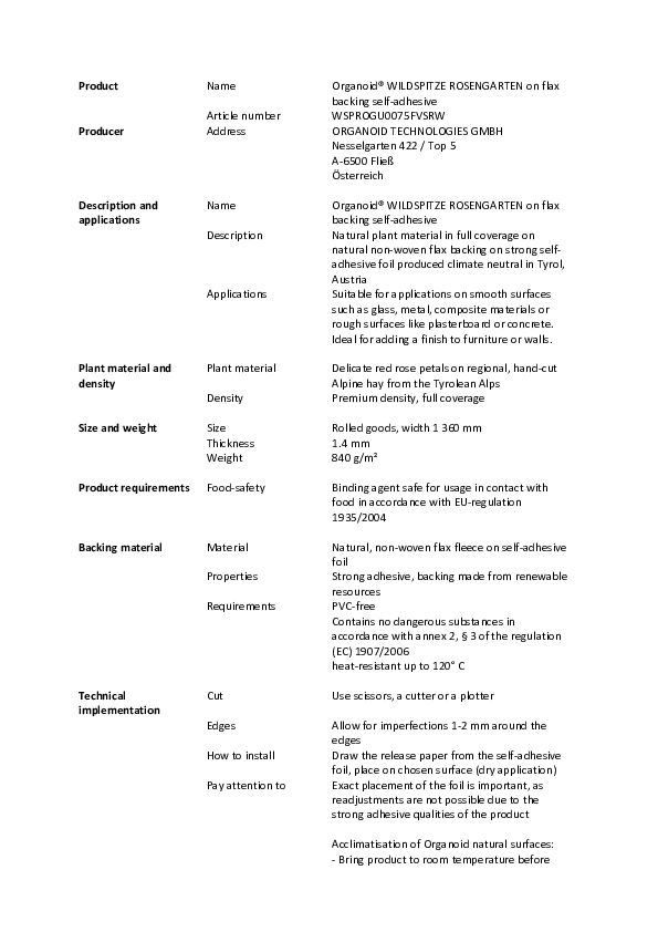 WSPROG0075FVSRW_Organoid®-WILDSPITZE-ROSENGARTEN-on-flax-backing-self-adhesive_tender-specifications.pdf